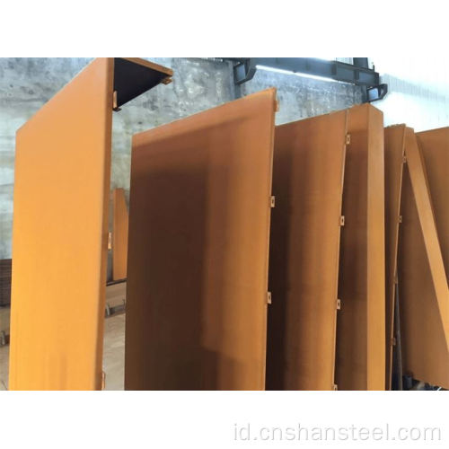 Pelaput baja pelapukan ASTM A242 A588 Spa-H Steel Plate